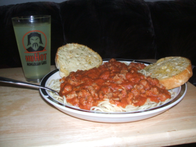 October 7, 2007: Pasta ala Carnie.